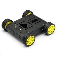 4WD Chassis Aluminum Mobile Robot Platform For Robot Arduino Raspberry Pi *Black* — image 1