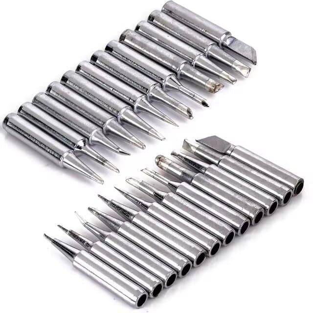 12pcs Metal 900M-T Soldering Iron Tips Set 42 mm — image 1