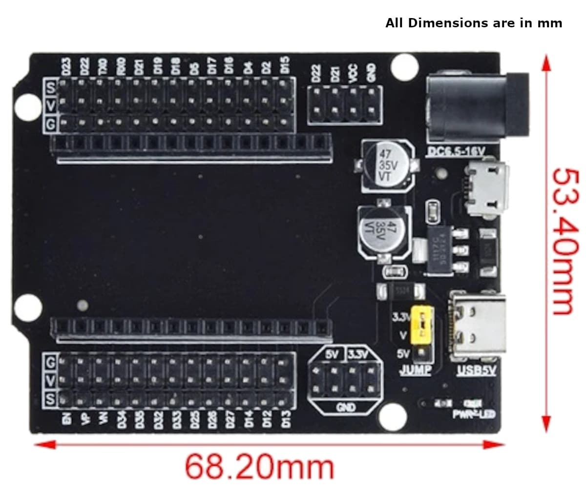 ESP32 Shield Expansion Board ESP32 30P — image 1