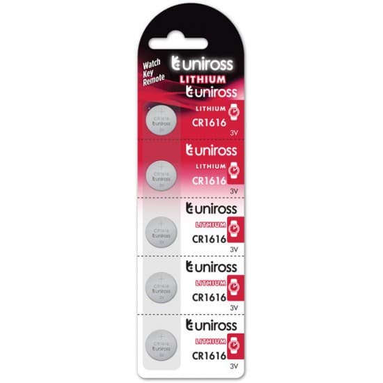 UNIROSS CR1616 Pile bouton au lithium 3V — image 1
