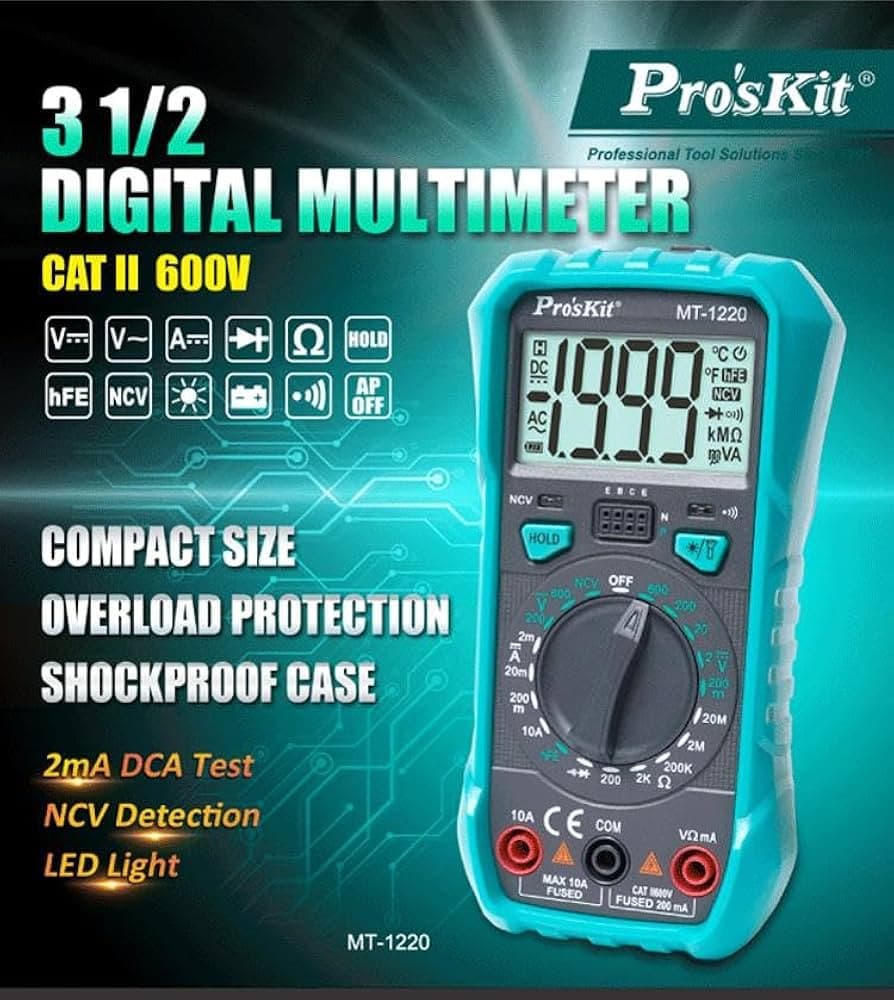 PRO’SKIT MT-1220 Multimètre numérique  — image 1