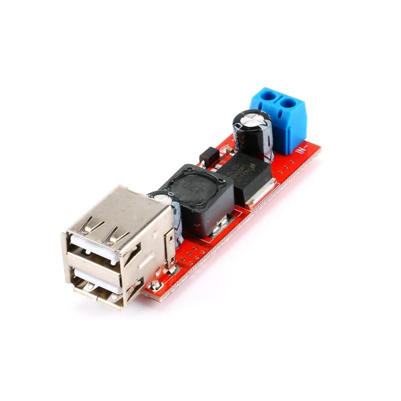 Double sortie USB Régulateur abaisseur 3A module DC-DC 9V / 12V / 24V / 36V à 5V — image 1