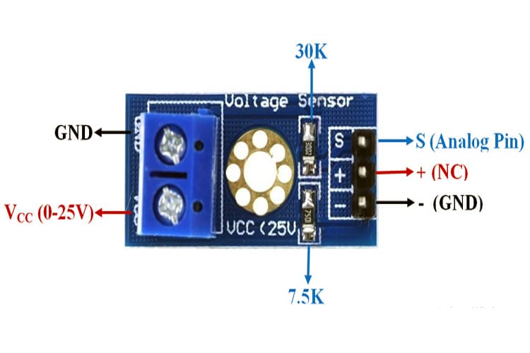 Voltage Sensor Module 0-25V — image 1