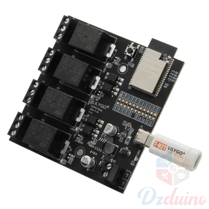 (  تناوب) ESP32 وحدة لاسلكية تيار مستمر 5 فولت 4 مجموعات مجلس تطوير التتابع  — image 1