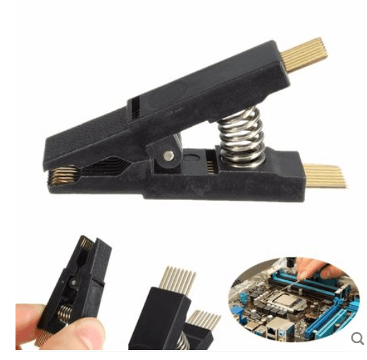SoIC/SOP16 Clips de test de puce flash IC — image 1