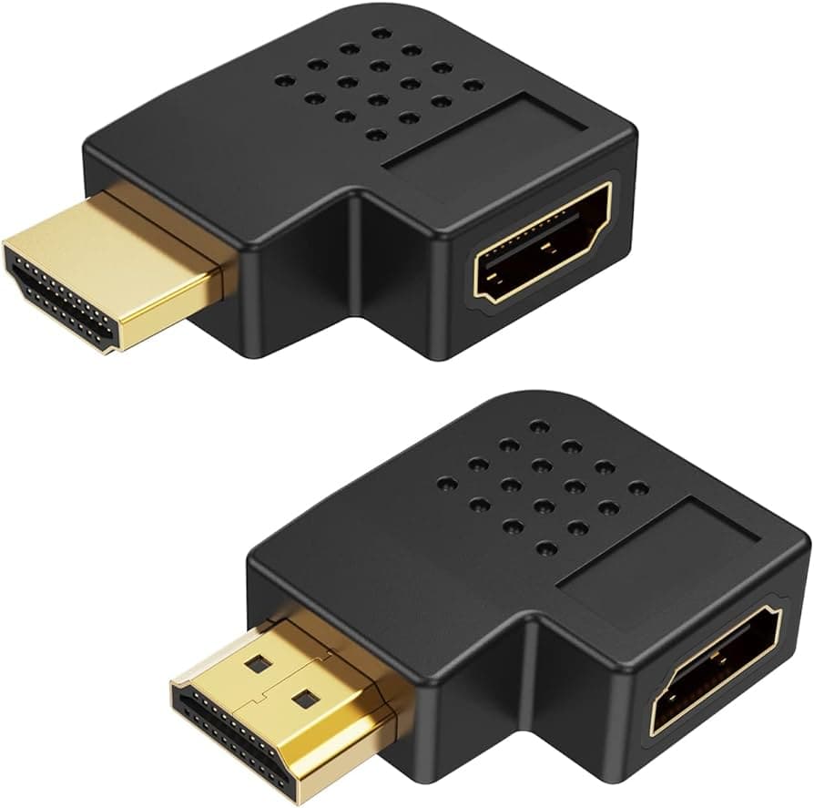 محول HDMI ذكر إلى أنثى يمين 90 درجة — image 1