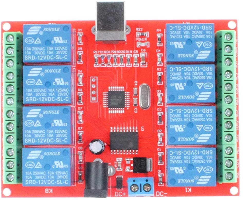 8 Channel 12V relay module usb — image 1
