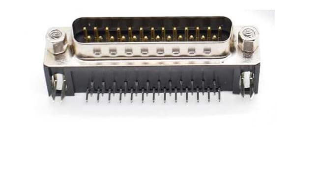 DR25 Male connector right angle — image 1