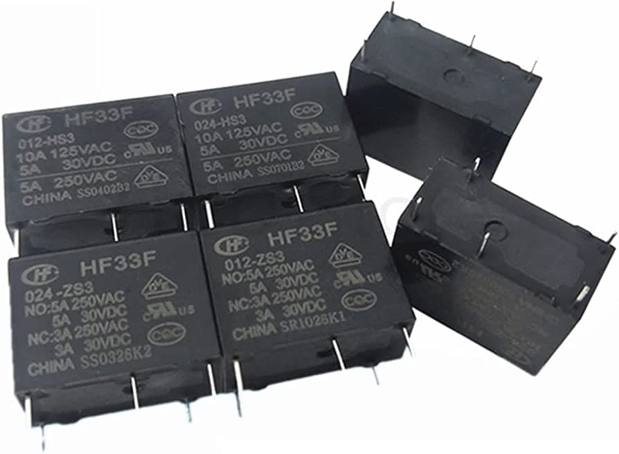 HF33F-005/012-ZS3 Power Relay 5VDC 12V 5Pin 5A 250VAC — image 1