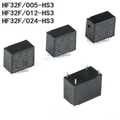 Relay JZC/HF 32F-G-005/012 HH3 5A 4P — image 1