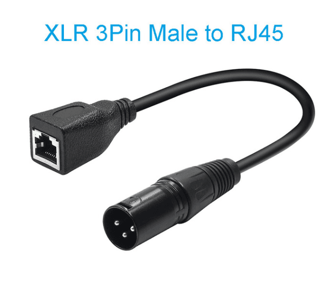 XLR mâle 3 broches vers RJ45 femelle — image 1