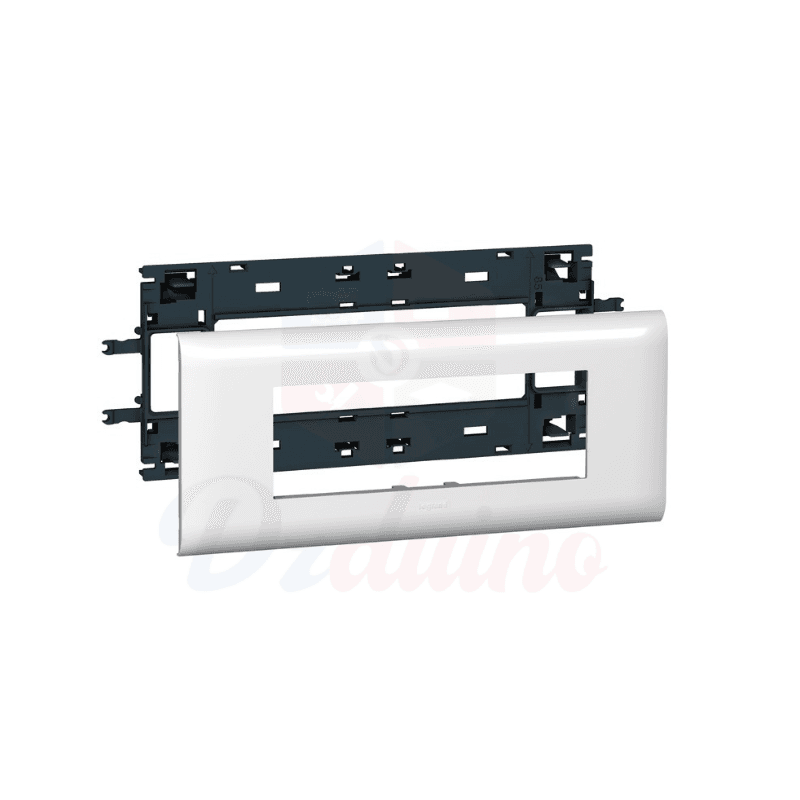 Support Mosaic 6 modules pour goulotte DLP monobloc avec couvercle 65mm — image 1