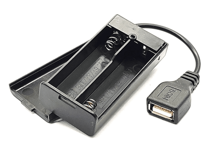 حامل بطارية AAX2 مع منفذ طاقة USB — image 1