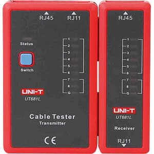 UT681L Testeur de câble pour RJ11 et RJ45 — image 1