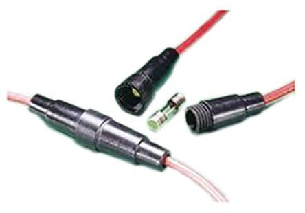 24cm 5x20 Fuse Holder Case  with 22AWG Wire Cable — image 1