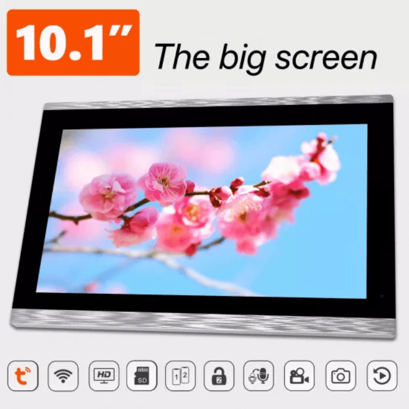 Sonnette videophone Tuya avec moniteur10Inch intelligent et contrôle d'accès aux portes KW06 AHD10 — image 1