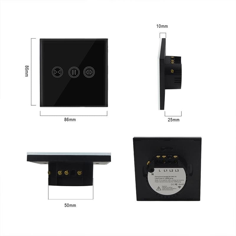 ZigBee WIFI-RF Smart Touch Curtain Switch  — image 1