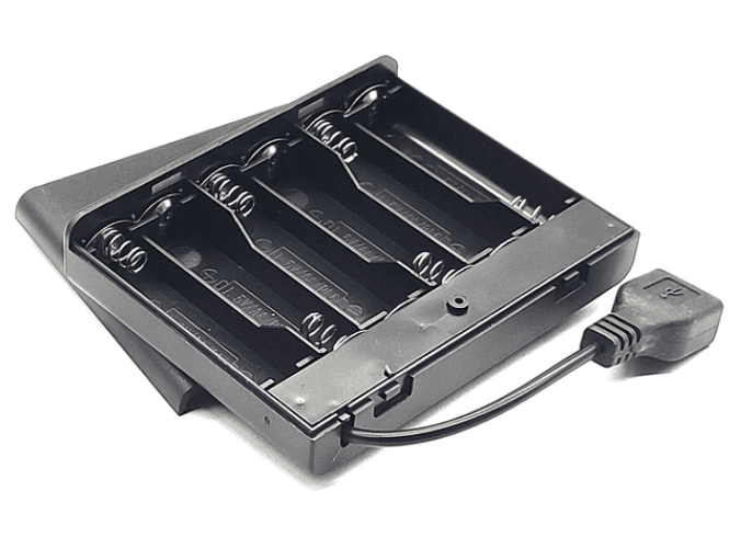 حامل بطارية AAx6  مع منفذ طاقة USB — image 1