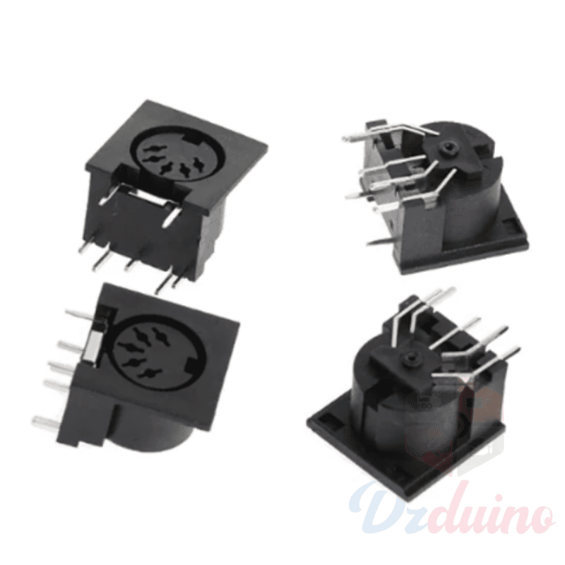 لوحة جبل أنثى جاك DIN محول MIDI كابل موصل PCB لوحة جبل — image 1