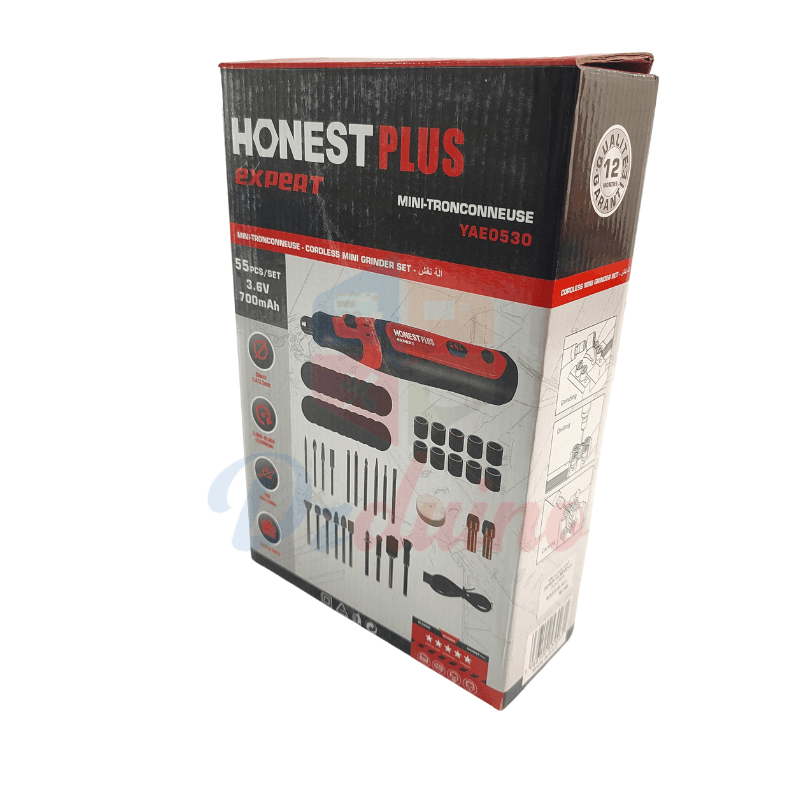 OUTIL ROTATIF SANS FIL HONESTPRO 3,6 V 55 Pcs — image 1
