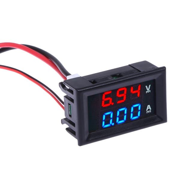 100V 10A Voltmeter Ammeter Blue + Red LED Amp — image 1