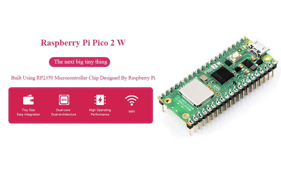 Raspberry Pi Pico 2 W with header — image 1