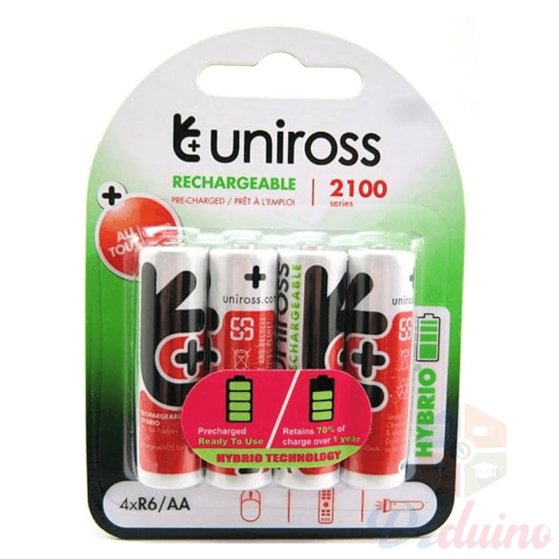 Uniross  Piles rechargeables 4xR6/AA 2100 séries 1,2V — image 1