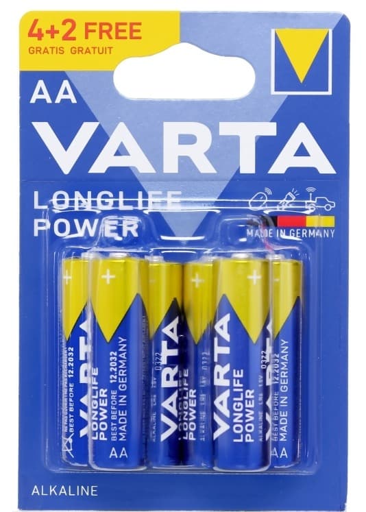 Varta Alkaline Battery AA LR6 4+2pcs 1PACK — image 1