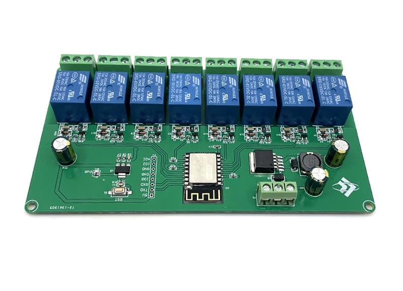 وحدة ترحيل WIFI ESP8266 لاسلكية ذات 8 قنوات DC 7-28V/5V — image 1