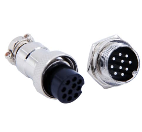 GX16  10Pin 16mm M/F Wire Panel Circular Connector — image 1