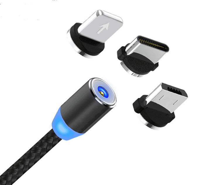 Câble magnétique Micro / Type C / iPhone 1M — image 1