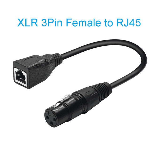 XLR femelle 3 broches vers RJ45 femelle — image 1