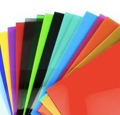 20cm*20cm*2.6mm feuille acrylique noire — image 1