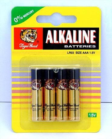 Tiger Head 4XAAA Alkaline Battery LR03 1.5V — image 1