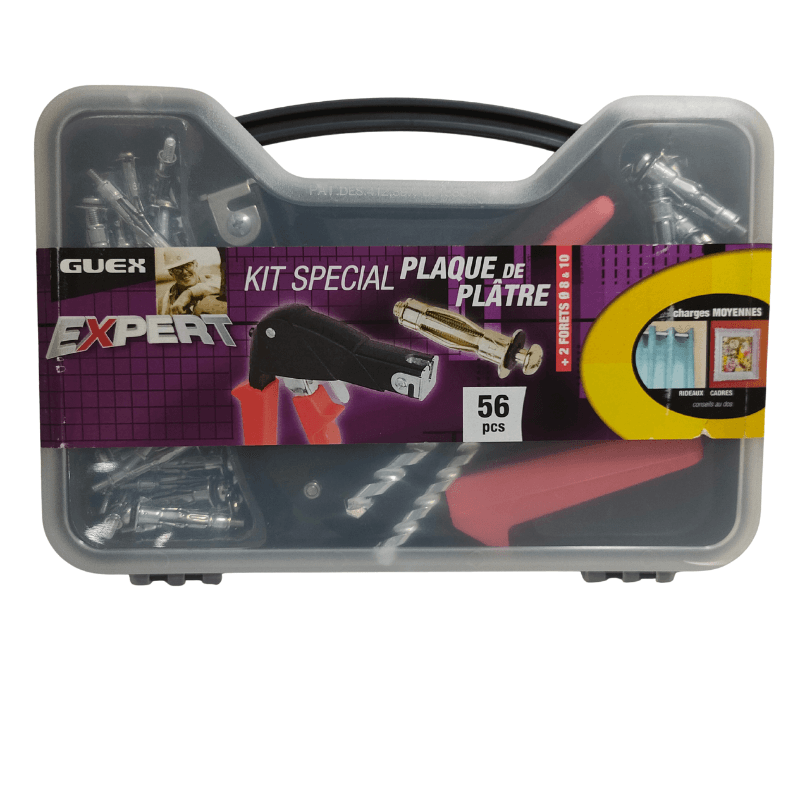 KIT PINCE À CHEVILLE 56PCS PLACO GUEX — image 1