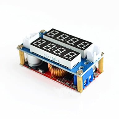5A Adjustable CC CV Display Step Down Charge Module LED Panel Voltmeter Ammeter — image 1