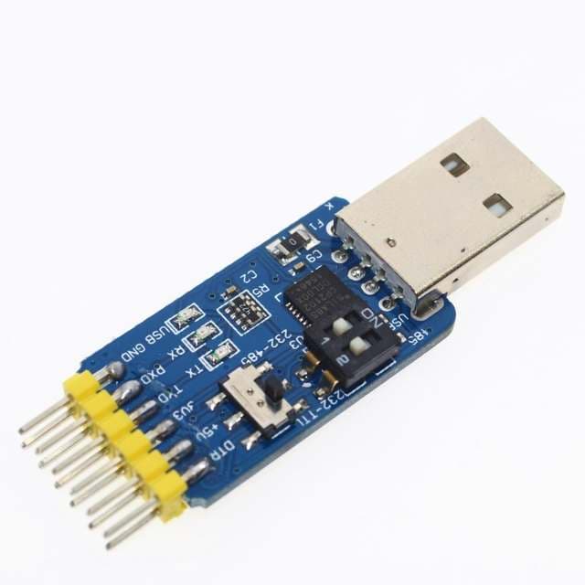 6 in 1 CP2102 USB to TTL 485 232 compatible Six multifunction serial module — image 1
