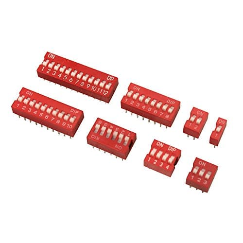 2.54mm  Red DIP Switch DS-03 — image 1