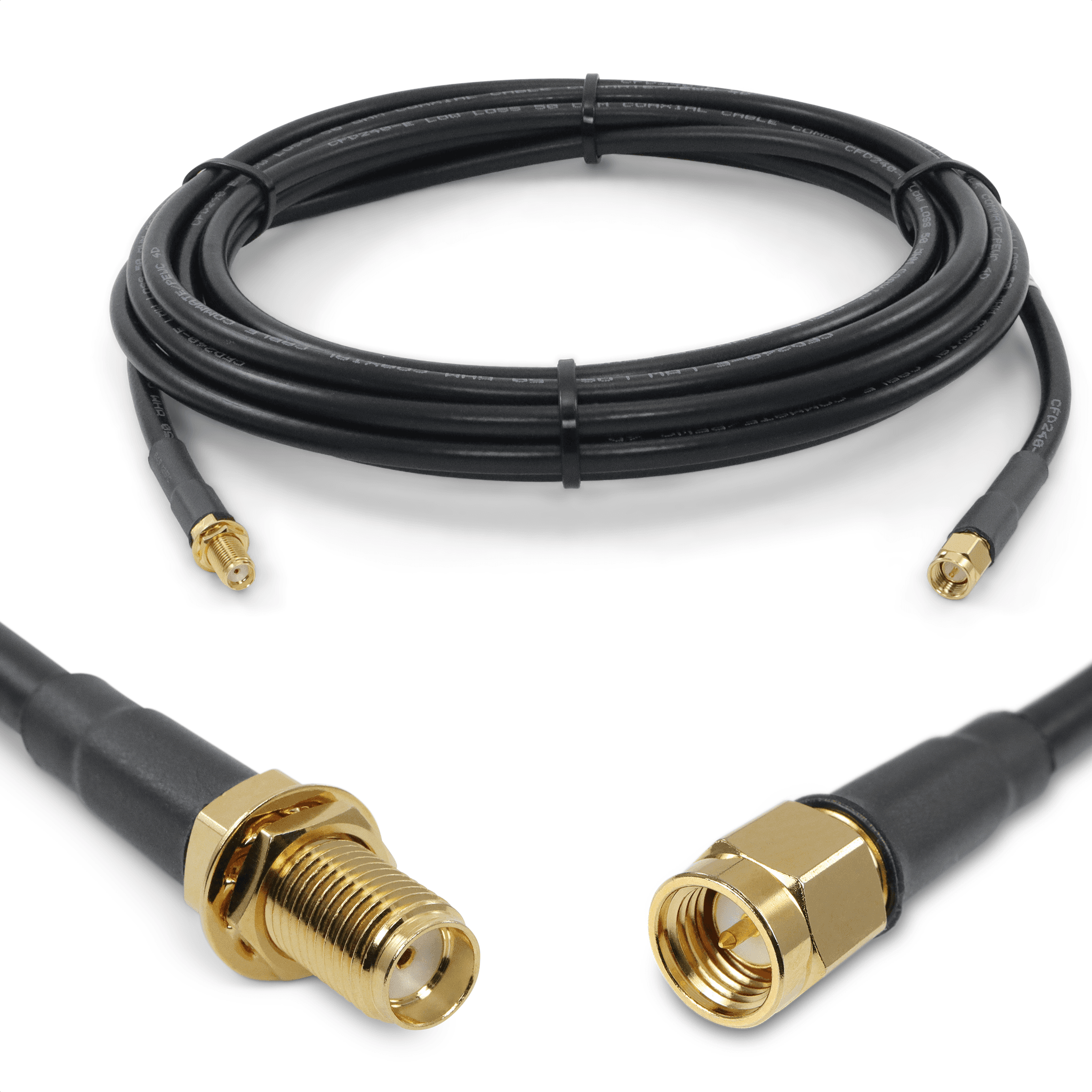 Coaxial Extension Connector RPSMA To SMA Male — image 1