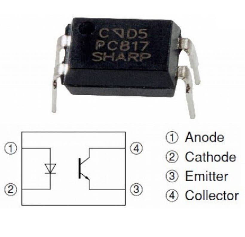 PC817C DIP-4 optocoupler — image 1