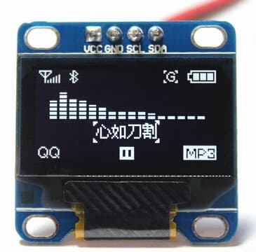 0.96inch  OLED Display Module - SPI/I2C - 128x64 - 4Pin (Blue)  — image 1