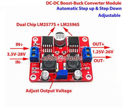 LM2596S &amp; LM2577S DC-DC Adjustable Step-Up and step-down Power Supply Module  — image 1