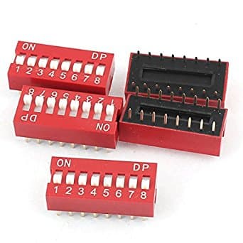 2.54mm  Red DIP Switch DS-10 — image 1