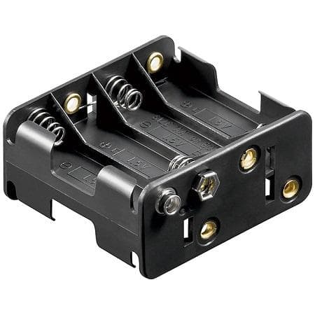 Dual Layers 4x2 8xAA battery Holder with 9V Connector — image 1