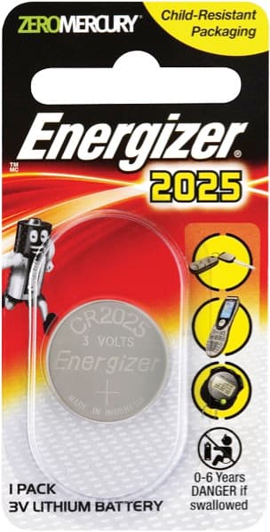 Energizer CR2025 3V Lithium Battery — image 1