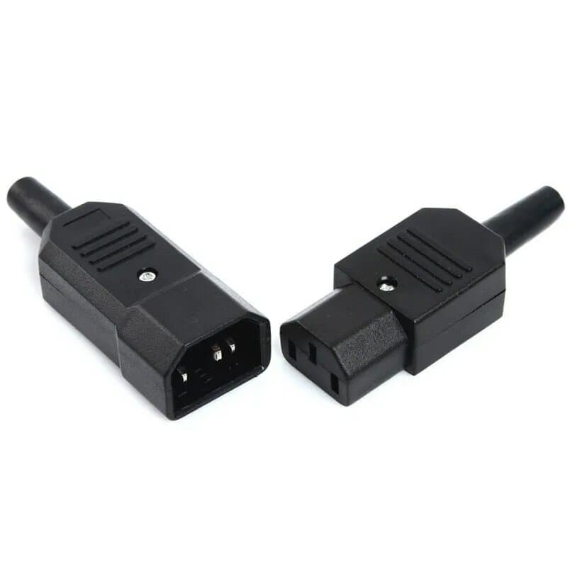 Connecteur  IEC 10A 250V 3 broches Mâle/femelle — image 1