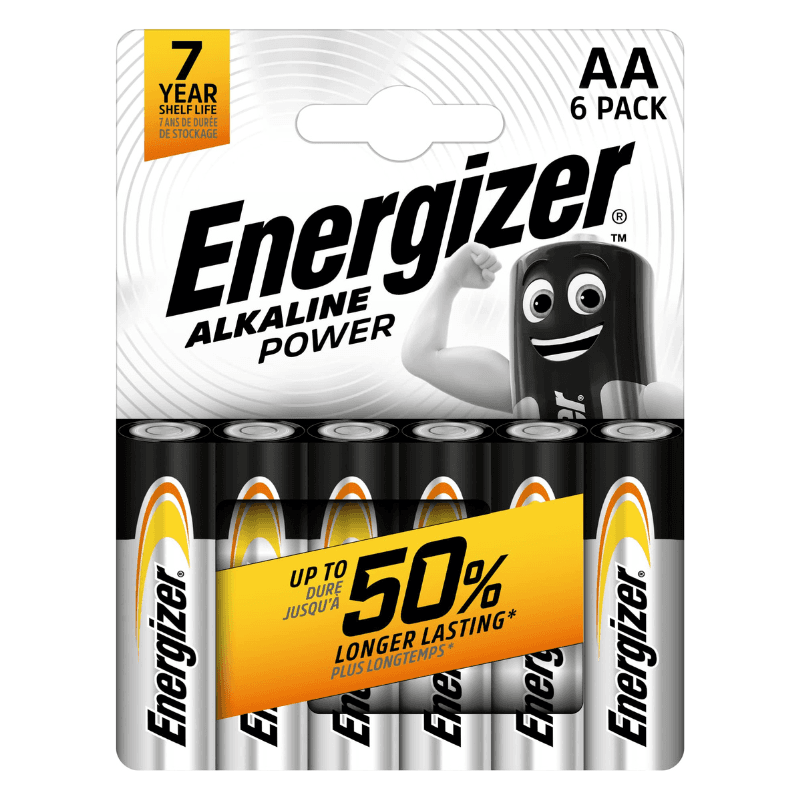 Piles alcalines Energizer Power AA – Lot de 6 piles — image 1