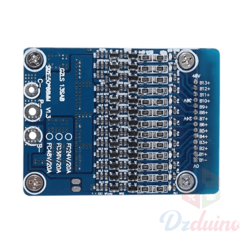 Équilibre 13S 48V de carte PCB de BMS de protection de batterie de 20A 18650 — image 1