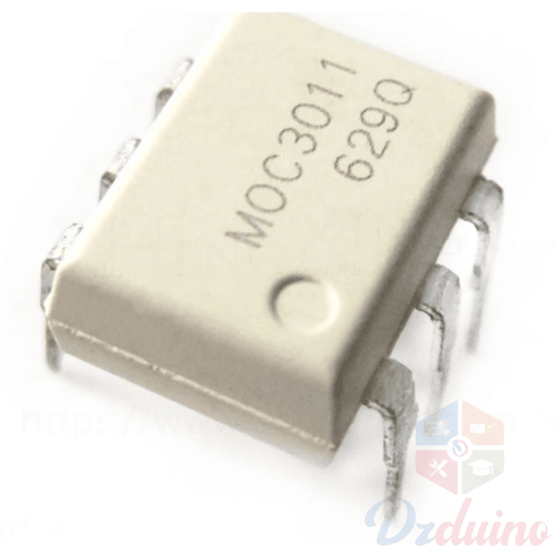 MOC3011 IC - 6 Pin DIP Optocoupler Optoisolator - TRIAC Driver Output — image 1