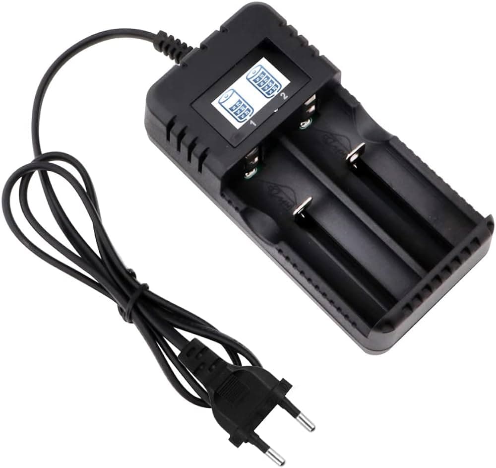 Chargeur de batterie double Li-ion intelligent 26650 18650 14500 16340 Prise UE — image 1